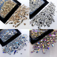 Estrás Negro Ultra Brillante con Formas Especiales y Fondo Plano, Diamantes para Decoración de Uñas, Adhesivos Faciales y Joyería de Manicura