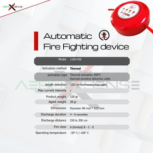 Extincteur automatique professionnel de protection active de polyvalence exceptionnelle avec la détection avancée pour la vente d'exportation - Product Image 6