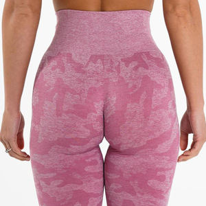Pantalones de Yoga Ajustados y Elevadores con Estampado de Camuflaje y Cintura Alta, Ideales para Mujer, Entrega Directa de Fábrica - Product Image 2