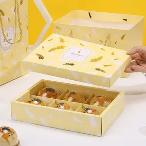 Free Design Luxury Feeling Holicholic Orange Portable Holiday Packaging Gift Box Holiday Wrapping Gift Box