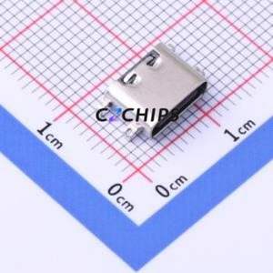 TYPE C-CQ-110PWB USB Connector SMD Connector ( Connector Type: Type-C )( Gender: Female )( Mounting Type: Sink Board ) - Product Image 1