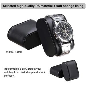 6-slot Brown Faux <span class=keywords><strong>Leather</strong></span> hộp đồng hồ tổ chức Real Glass Top hiển thị trường hợp đối với nam giới và phụ nữ Đối với trang sức lưu trữ - Product Image 6