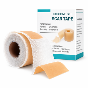 Cinta de Silicona para Cicatrices, Grado Médico, Reutilizable, Suave, para el Cuidado de Cicatrices de Quemaduras, Senos y Cuello, Empaquetado Personalizado al por Mayor - Product Image 1