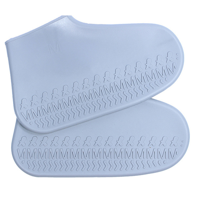 1 пара силиконовые обувь для дождя из водонепроницаемого материала с Чехлы Мужская Уличная обувь; Нескользящая подошва; Для детей взрослых сапоги для дождливой погоды, галоши