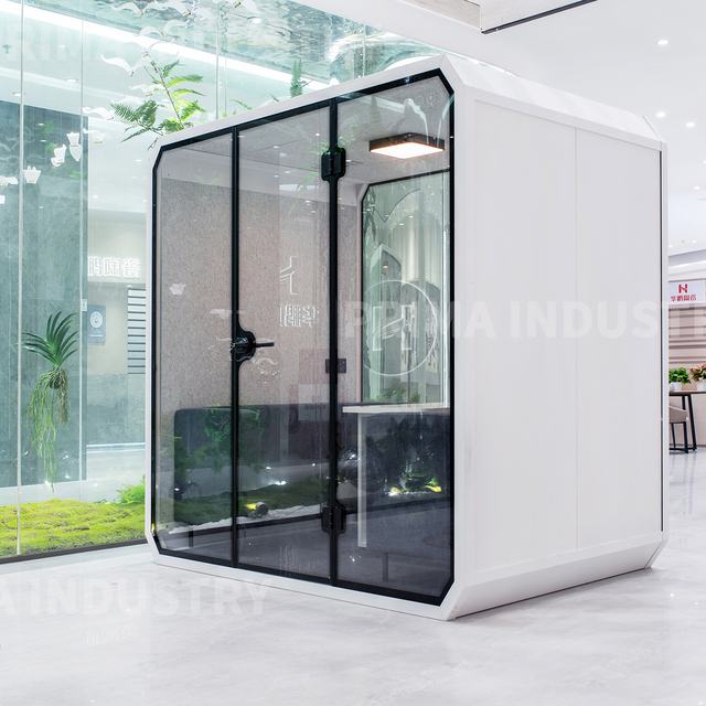 Metal Acoustic Insulation Telephone Booth Used for Indoor Vocal Studio Booth Portable Office Meeting Pod