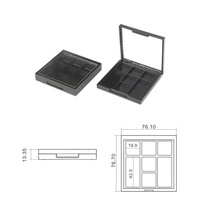 Boîtes vides personnalisées pour maquillage, emballages vides, palette de fards à paupières et anticernes 7 couleurs, OEM, végane, kits 7 en 1 pour fards à paupières, blush et contour