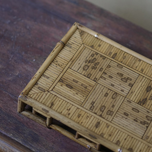 Bamboo Rectangular <b>Tea</b> <b>Tray</b> With Wooden Pattern For Residential Use Anji Origin - Product Image 3