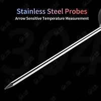 Stainless Steel Dial Instant Read Temperature Instrument Home Kitchen Pocket Clip for Measuring Milk Cooking Temperatures Oven
