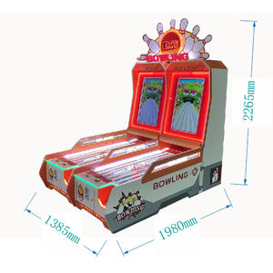 Máquina de Bolos Arcade de Alta Calidad PlayFun, Operada con Monedas, con Sistema de Canchas y Pistas, para Juegos de Habilidad y Canje de Premios - Product Image 4