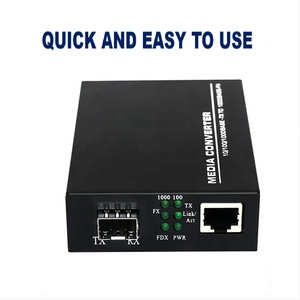 Convertidor de medios de fibra monomodo de 20km 10/100M Ethernet RJ45 a SC Transceptor de fibra óptica de carcasa de hierro con 3 años de garantía - Product Image 2