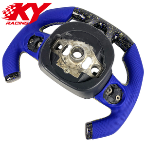 Volante deportivo de fibra de carbono forjado a color, estilo carreras, personalizado para Dodge Challenger Charger Durango SRT Hellcat R/T GT - Product Image 3