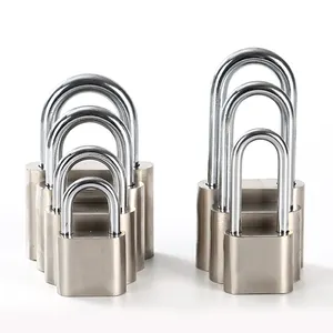 30 40 50 60mm Silver Long Shackle Iron padlock with keys