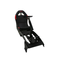 Cabina de Simulación de Carreras F1 Profesional con Asiento, Diseño Plegable Ajustable con Movimiento Completo para Simulador de Juegos de PC y PS5