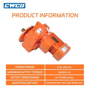 F77 hộp số với động cơ song song xoắn ốc Bánh Răng Truyền động hướng động cơ f Series song song Trục giảm tốc - Product Image 4