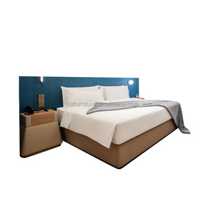 Hotel Project FF&E Supplier Factory Direct Custom Hotel Guest Room Furniture Set Complete King Bed with Nightstands & Headboard - Product Image 5