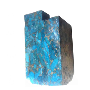 América Mohave-Bloque <span class=keywords><strong>de</strong></span> <span class=keywords><strong>turquesa</strong></span> natural, piedra preciosa azul oscuro <span class=keywords><strong>turquesa</strong></span>, venta al por mayor - Product Image 3