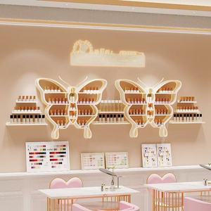 Expositor de Pared de Hierro para Esmaltes de Uñas y Cosméticos, Estilo Mariposa, para Celebridades de Internet - Product Image 3