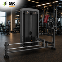 Machine à glute kickback à charge libre SK Commercial, équipement professionnel de renforcement des hanches à genoux avec pile de poids