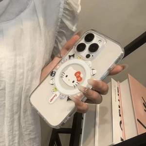 Ốp điện thoại Hello Kitty tương thích với <span class=keywords><strong>iPhone</strong></span> 17, 17AIR, 16 PRO, 15, 14, 13, 12, 11 Pro Max, XR, XS, 7, 8 PLUS, chống sốc từ tính - Product Image 4