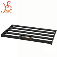 Pedalboard Efek Gitar Mini Aluminium dengan Power Supply Terintegrasi untuk 5 Pedal Efek Pertunjukan Langsung HSPR-01S