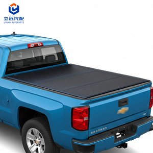 Couverture de benne rigide à trois plis à profil bas pour Chevrolet Silverado/GMC Sierra 1500 (2014-2018) ; Sierra 2500HD 3500HD (2015-2019) ; Sierra LD/Limited (2019) avec benne de 6'6" (78 pouces) - Product Image 1