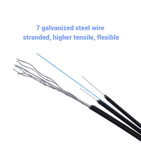 Câble de branchement aérien extérieur 1 <span class=keywords><strong>fibre</strong></span> G.657A2 FTTH 4 fils GJYXCH/GJYFXCH Bobine de câble à <span class=keywords><strong>fibre</strong></span> <span class=keywords><strong>optique</strong></span> 1 km <span class=keywords><strong>Prix</strong></span> - Product Image 3