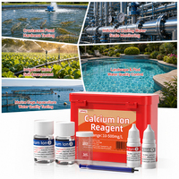 Kit de Prueba de Iones de Calcio Jubway 10-500mg/L, Medidor de Dureza del Agua para Acuarios, Acuicultura, Piscinas y Monitoreo de la Calidad del Agua Industrial