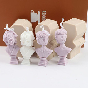 Nuove idee Cartoon Celebrity candela profumata stampo fai da te arte celebrità candela fatta a mano stampo in Silicone decorazione gesso ornamento può - Product Image 4
