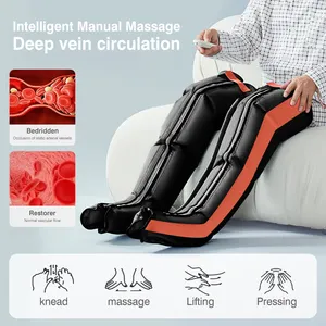 Không khí bạch huyết nén rung nhiệt massage khởi động Số lượng cao phục hồi BƠM BÊ chân đầu gối chân massage khởi động