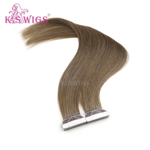 Extensiones de cabello con cinta adhesiva PU sin costuras KSWIGS, recién llegadas, color natural, cabello humano virgen, trama invisible, fáciles de aplicar. - Product Image 3