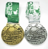 Großhandel Maßgefertigte Personalisierte Sportmedaille Marathon-Medaille Souvenir Festliche Feierlichkeiten Bandmedaille