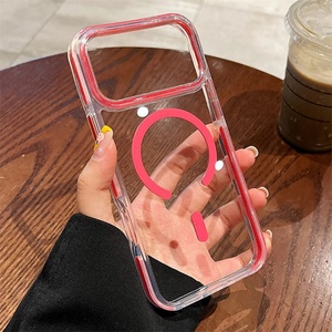 Popular Tpu Acrylic clear Magnetic <b>Phone</b> case for iphone 17 Pro Max 17 air 16,for iphone 17 clear case <b>Bulk</b> - Product Image 4