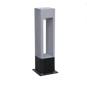 IP67 10W COB light die cast aluminum square modern bollard light