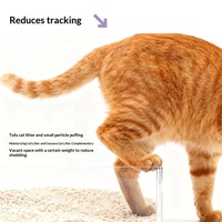 Litière pour chat à base de plantes, mélange de manioc et de tofu, biodégradable, faible teneur en poussière, contrôle des odeurs, litière mixte pour animaux de compagnie