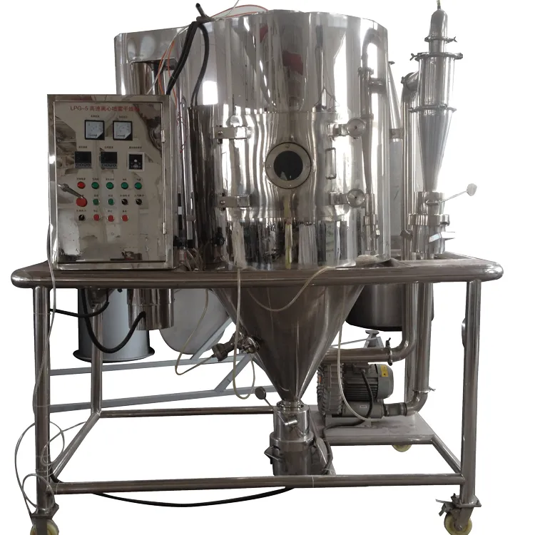 Séchoir par pulvérisation d'extrait de levure centrifuge à grande vitesse Machine de séchage par pulvérisation de lactosérum de spiruline