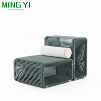 Vente en gros Ensembles de canapés d'extérieur en rotin à combinaison gratuite et table basse Ensembles de meubles de jardin pour hôtel Ensembles de chaises imperméables pour le patio