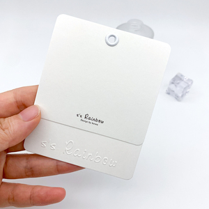 Gepersonaliseerde Gevouwen Kleding Swing Tag Texture Paper Cadeau Tag Producten Qr <span class=keywords><strong>Code</strong></span> Papier Aangepaste Item Hangtags - Product Image 3