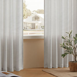 Design unico formato colore personalizzato tinta unita bianco <span class=keywords><strong>tenda</strong></span> Voile casa o decorazione ufficio lusso <span class=keywords><strong>trasparente</strong></span> in poliestere <span class=keywords><strong>tenda</strong></span> <span class=keywords><strong>trasparente</strong></span> - Product Image 2