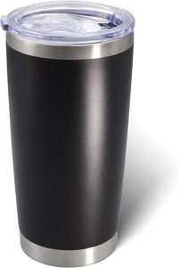 Custom logo 20oz 30oz <b>Double</b> <b>Wall</b> Insulated Powder Coated Tumbler Vacuum Cup Thermal Stainless Steel Coffee Travel Mug with Lid - Product Image 1