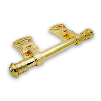 Poignée de cercueil et accessoires 9527 en panneau en plastique ABS, charnière et embouts avec barre en acier de 25mm de diamètre