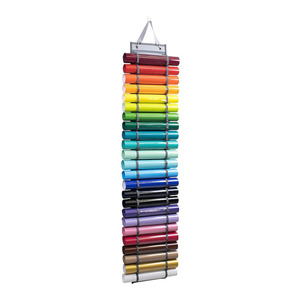 Vinyl Roll Holder Storage Organizer with 24 Compartments Craft Organizer Vinyl Storage Rack Hanging Storage