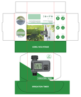 Peralatan Irigasi Penyiram Keran Taman Tahan Hujan dengan Timer Air Digital untuk Taman dan Halaman Rumput