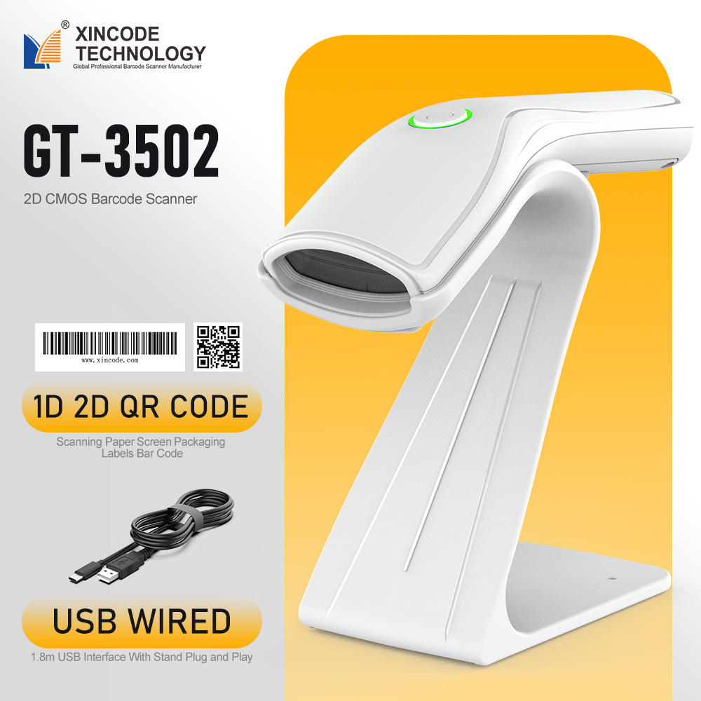 GT-3502-W-171 2D CMOS USB Wired White