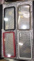 Coque de Téléphone Magnétique à Cadre Métallique en Verre HD Transparent Double Face, Couverture Complète à 360 Degrés, pour iPhone 16 15 14 Pro Max et Samsung
