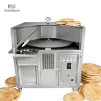 Four rotatif à gaz naturel pour la cuisson des tortillas, des chapatis, des rotis indiens, du pain pita et des pains tandoor