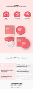 UNNI BOMNAL BEAUTY IN SEOUL PINKCICA CUSHION 15g Cojín de Protección UV Pink Cica para Piel Sensible y Luminosa - Product Image 6