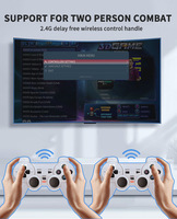 Consola de Videojuegos Retro con Dos Mandos, Salida 4K para TV, 10000 Juegos, Reproductor 3D para PSP, PS1, N64, GBA, Emulador Sega, FC, GB