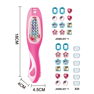 Kit de tampons à cheveux pour filles, jouets de mode pour se coiffer, bijoux de cheveux, tampons à cheveux diamantés scintillants - Product Image 5