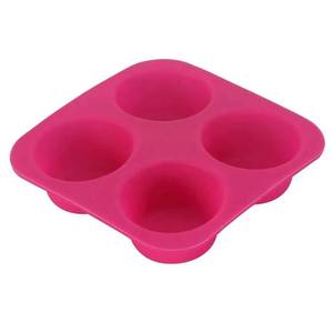 Molde de Silicona para Hornear Cupcakes de Chocolate Hechos a Mano, Ecológicos, con 4 Cavidades, Venta al por Mayor - Product Image 3