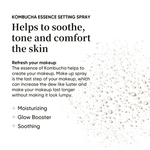 Vegan Skincare 80ml Glow Booster <strong>Moisturising</strong> Hydrating Toning Face Mist Kombucha Essence Soothing Setting <strong>Spray</strong> for Makeup - Product Image 4